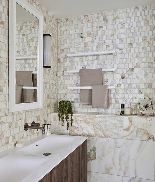 Palazzo Oro Marble Picket Mosaic