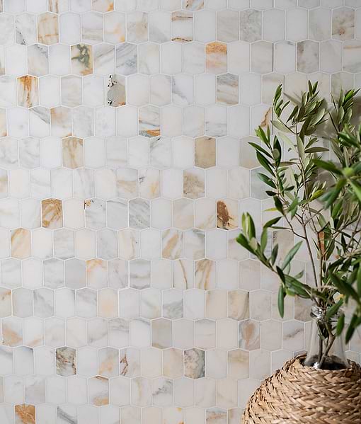 Palazzo Oro Marble Picket Mosaic