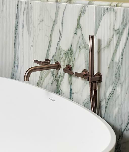 Palm Springs Porcelain Cerulean Fluted