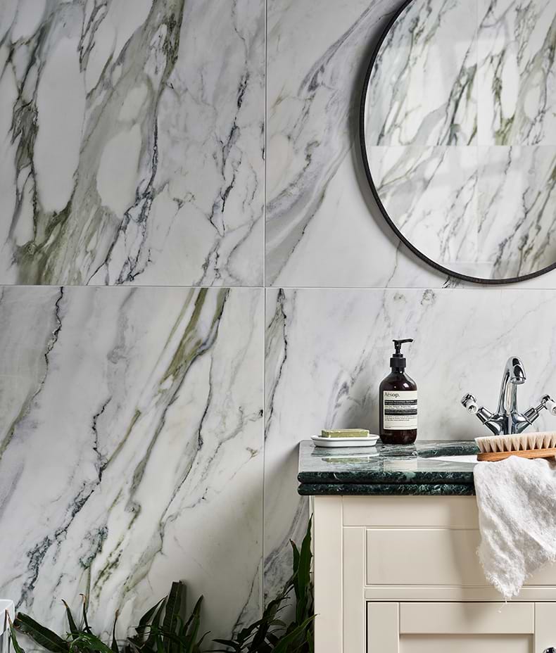 Palm Springs Porcelain Cerulean Plain