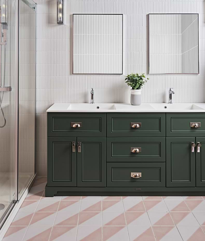 Candy Cane Porcelain Mosaic Peppermint