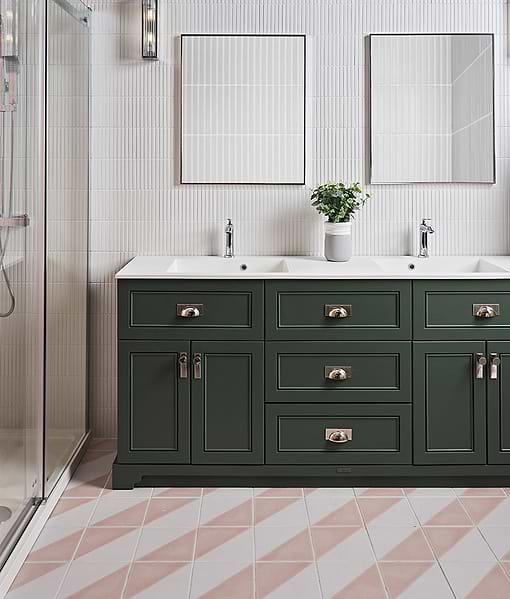 Candy Cane Porcelain Mosaic Peppermint