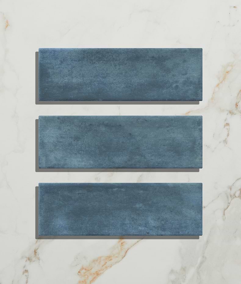 Petite Porcelain Matt Blue
