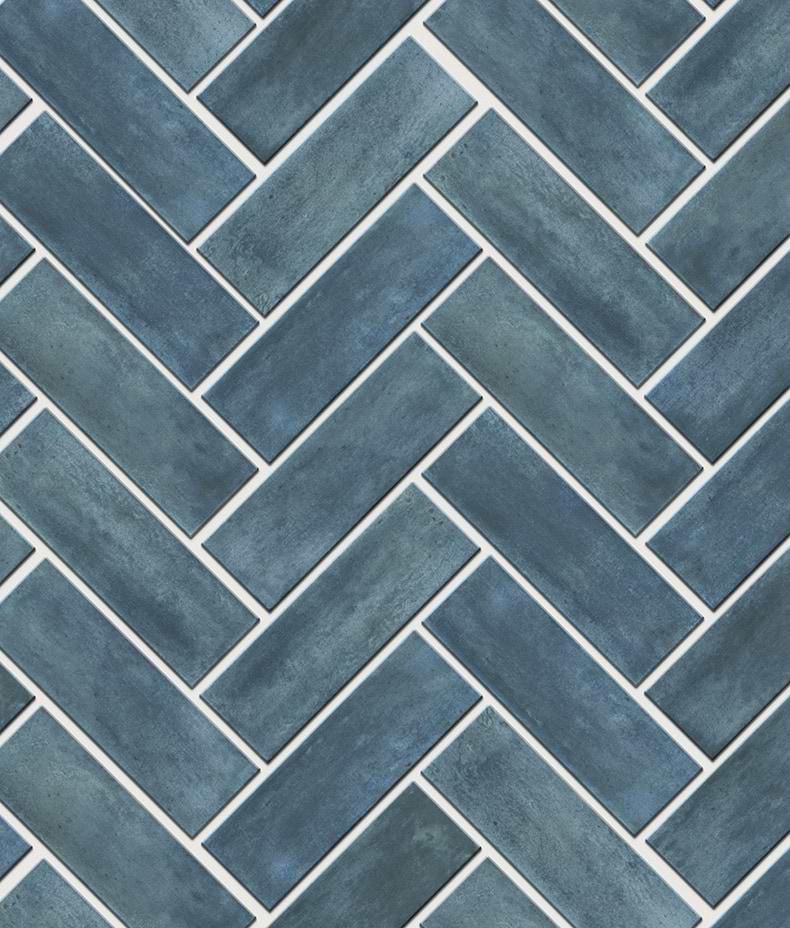 Petite Porcelain Matt Blue