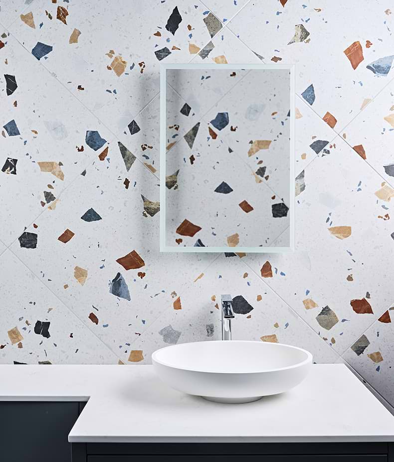 Piazza Porcelain Geo Pearl