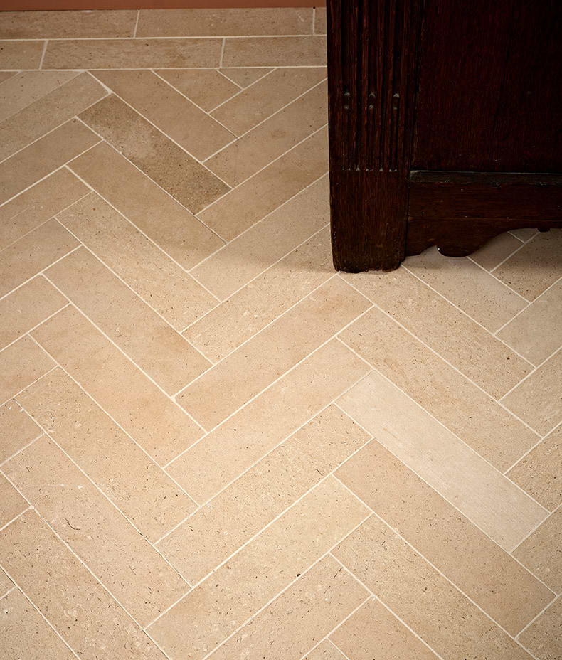 Portland Limestone Honed Parquet