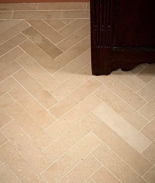 Portland Limestone Parquet Honed
