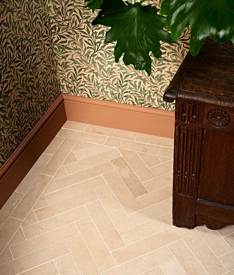 Portland Limestone Parquet Honed