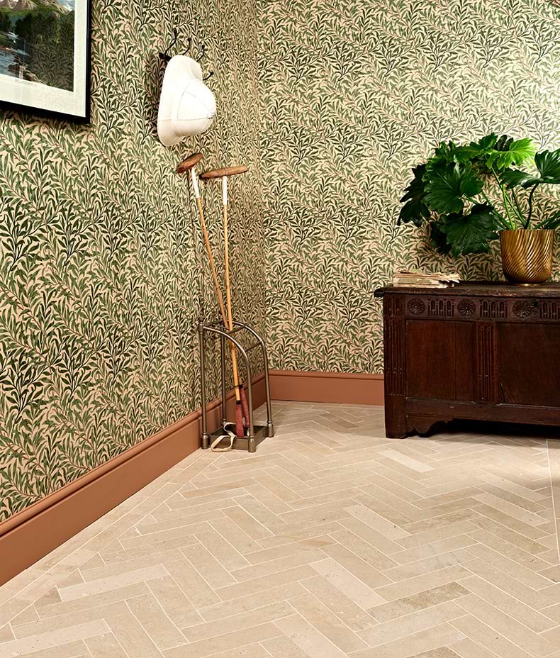 Portland Limestone Honed Parquet