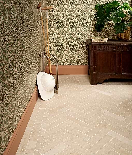 Portland Limestone Parquet Honed