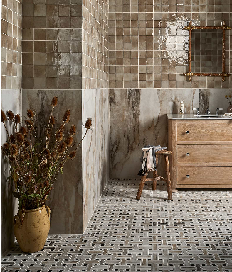 Pottery Porcelain Oatmeal Square