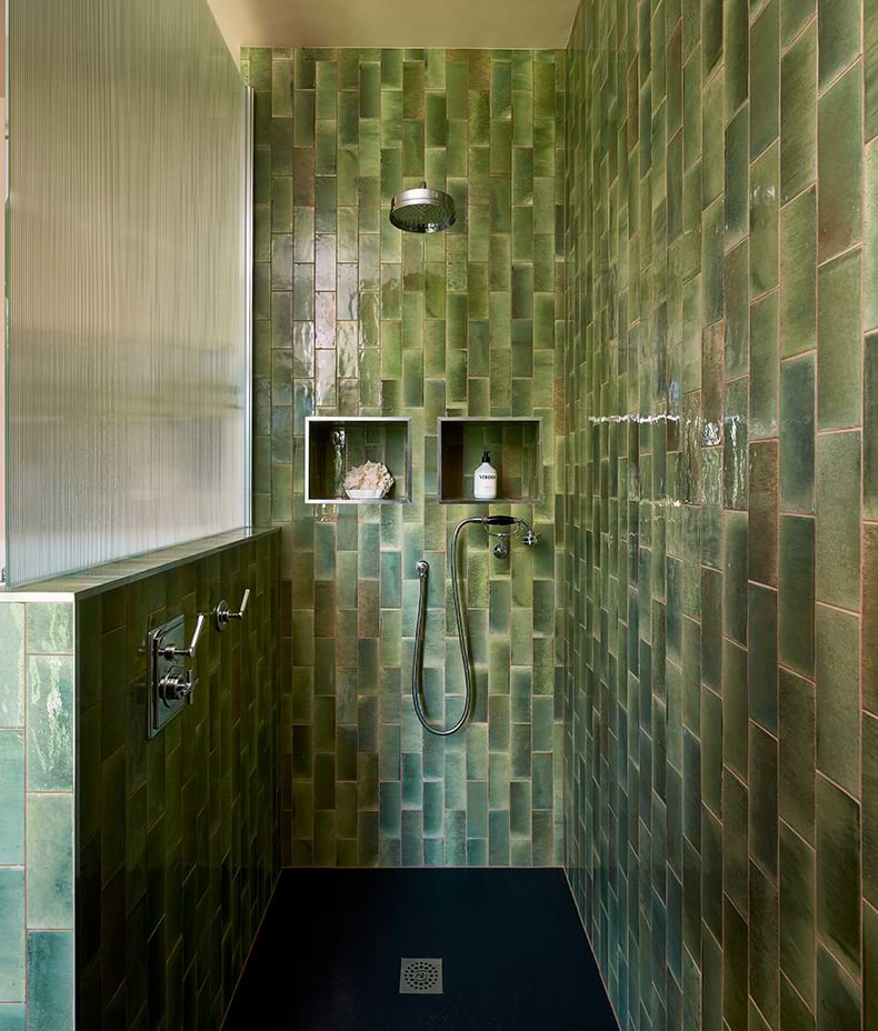 Pottery Porcelain Kale Green Brick