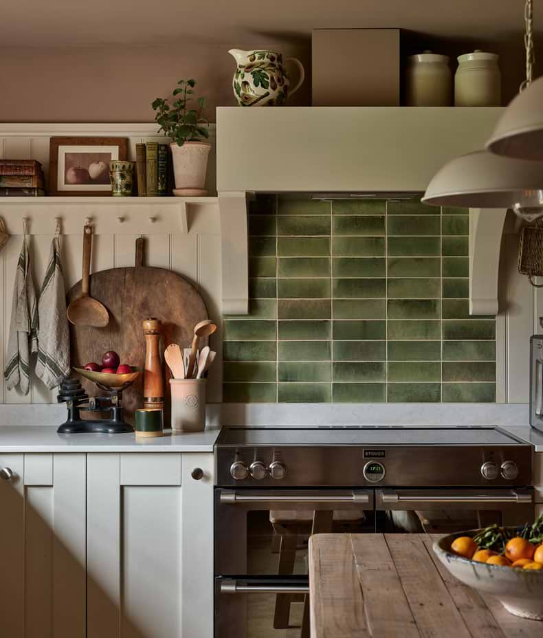 Pottery Porcelain Kale Green Brick