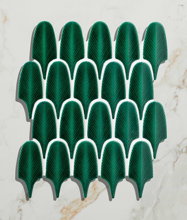 Preen Porcelain Mosaic Emerald