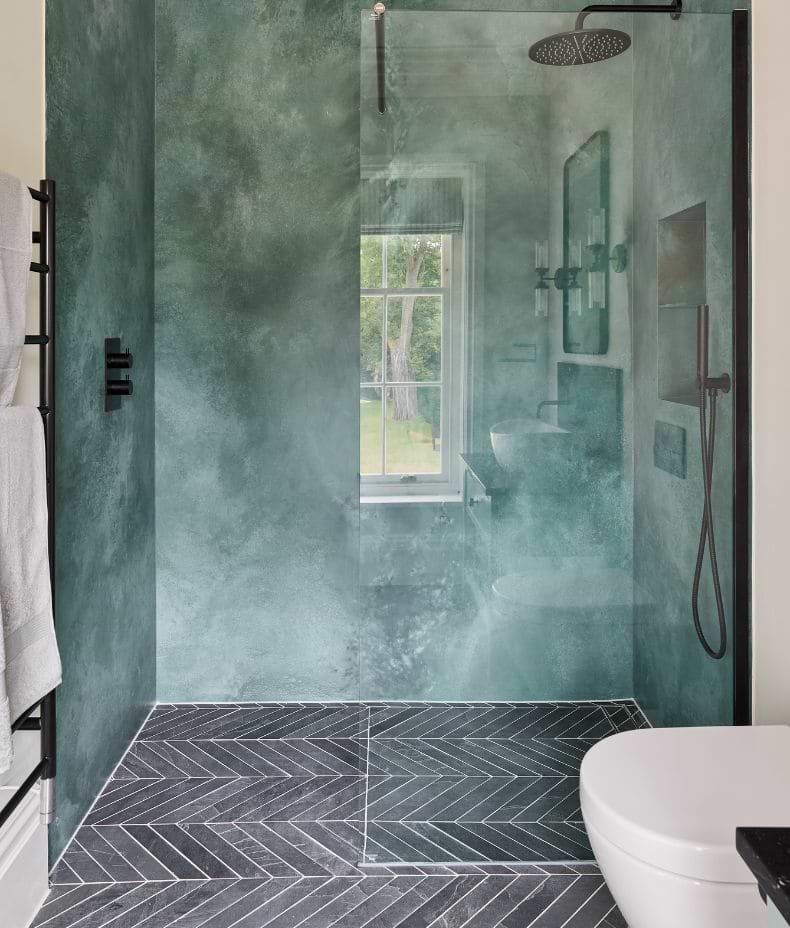 Metropolitan Slate Chevron Riven Finish