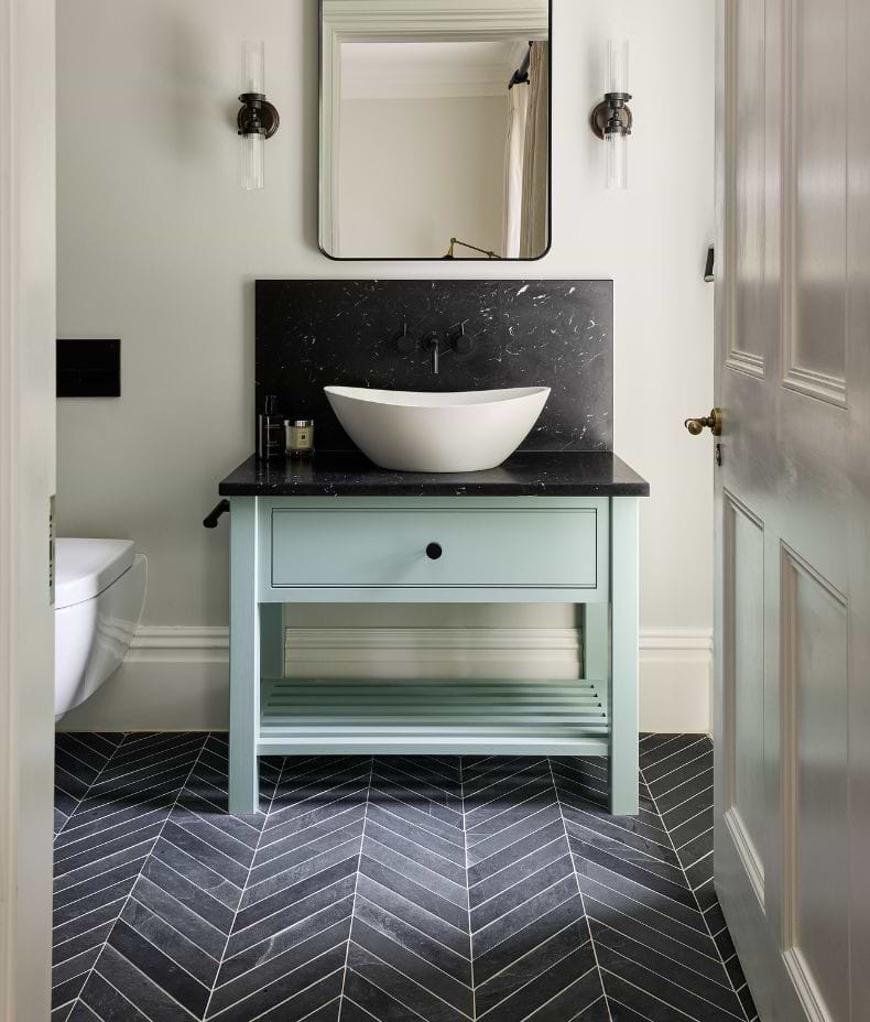Metropolitan Slate Chevron Riven Finish