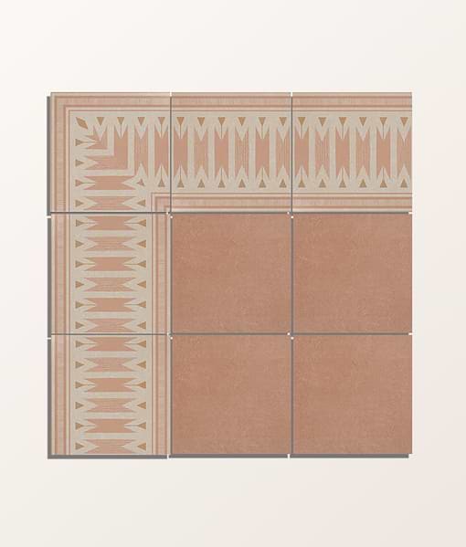 Aventuras Ziggy Corner Terracotta Porcelain