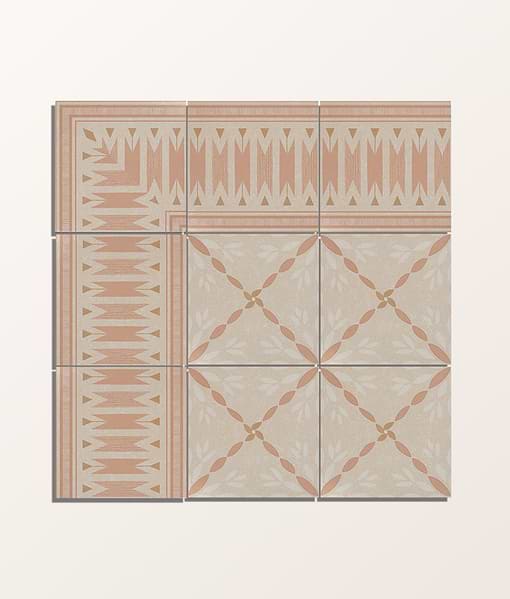 Aventuras Ziggy Corner Terracotta Porcelain