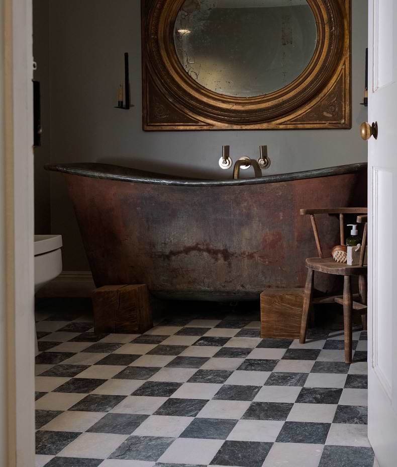 Long Island Marble Tumbled Finish