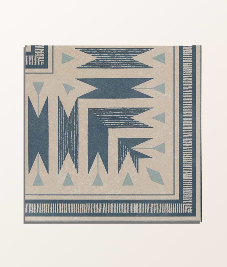 Aventuras Ziggy Corner Blue Porcelain