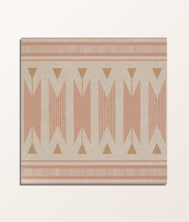 Aventuras Ziggy Border Terracotta Porcelain