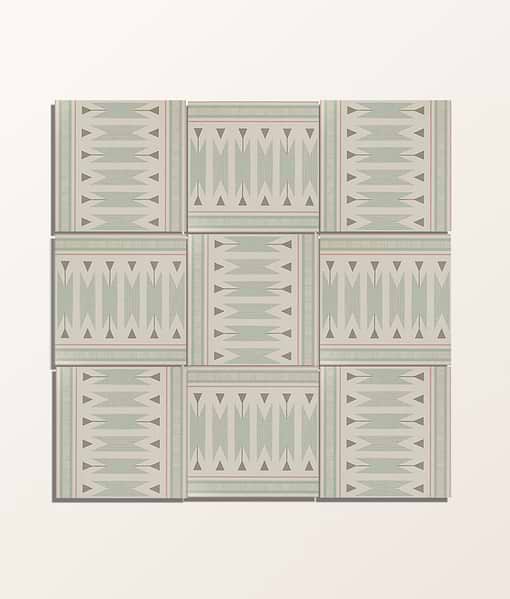 Aventuras Ziggy Border Olive Porcelain