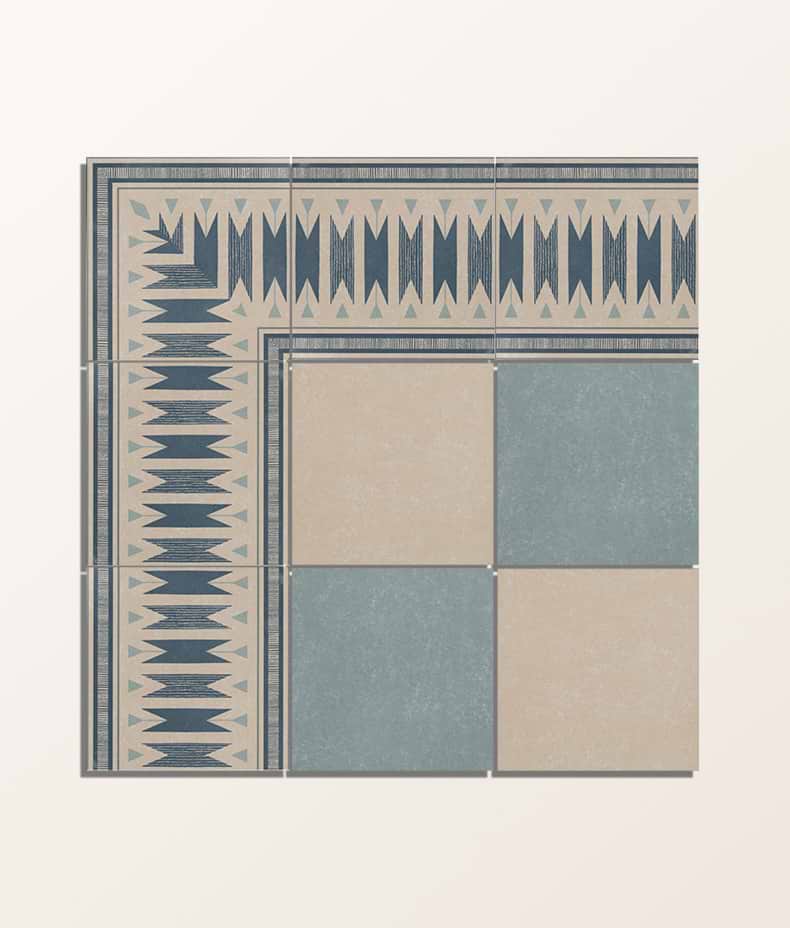 Aventuras Blue Field Porcelain