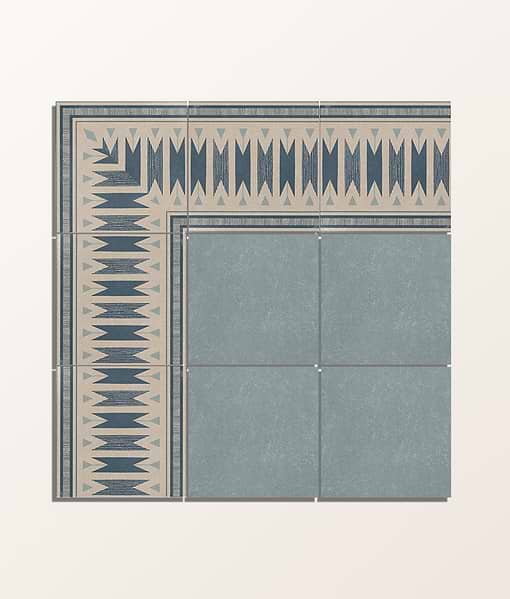 Aventuras Blue Field Porcelain