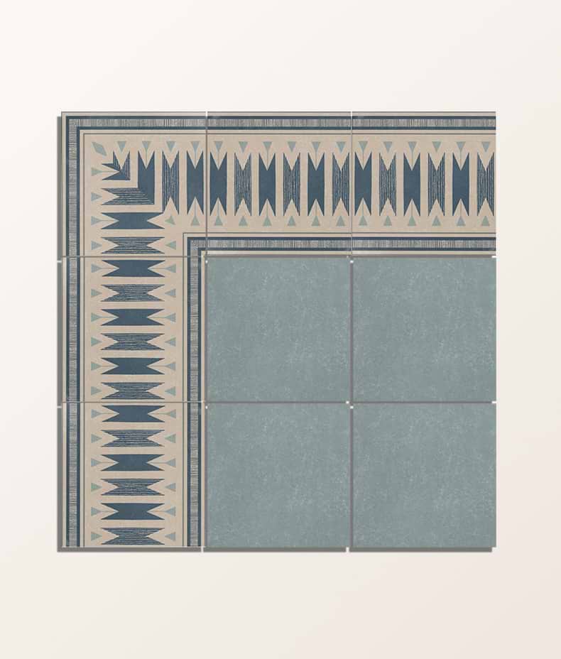 Aventuras Ziggy Corner Blue Porcelain