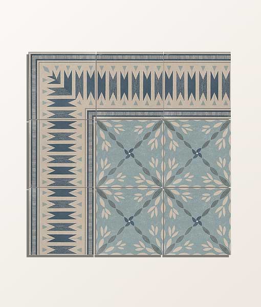 Aventuras Ziggy Corner Blue Porcelain