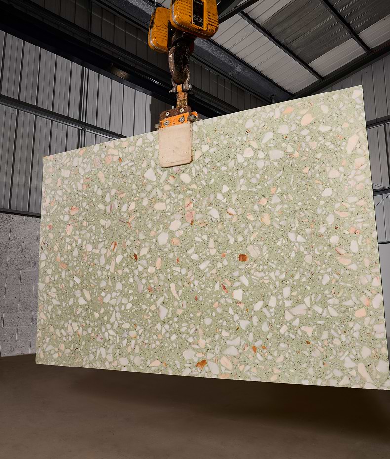 Rialto Real Terrazzo Laguna Honed Slab