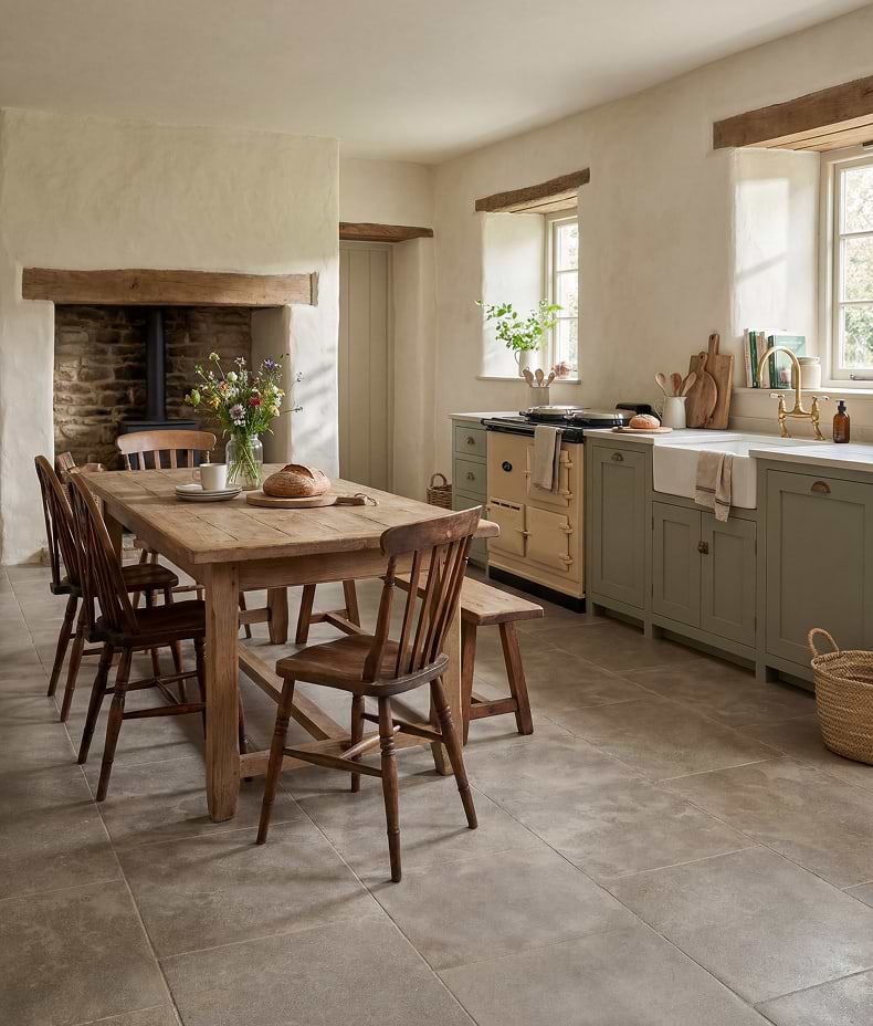 Romaine Limestone Velvet Finish