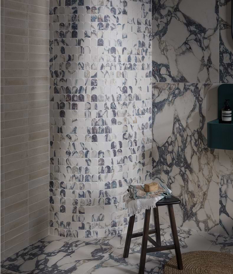 Savoy Novo Porcelain Matt Arch Mosaic
