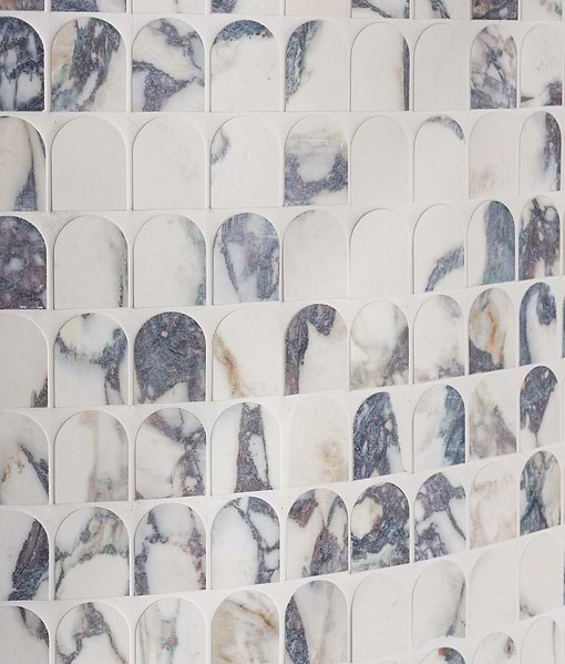 Savoy Novo Porcelain Matt Arch Mosaic