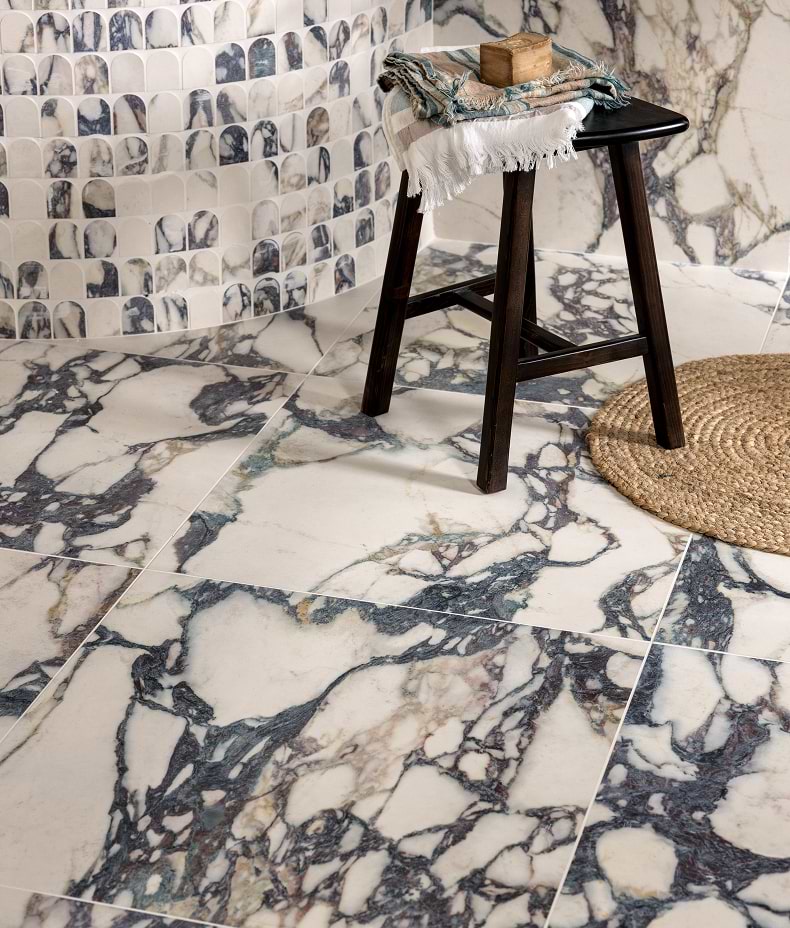 Savoy Novo Porcelain Matt Arch Mosaic