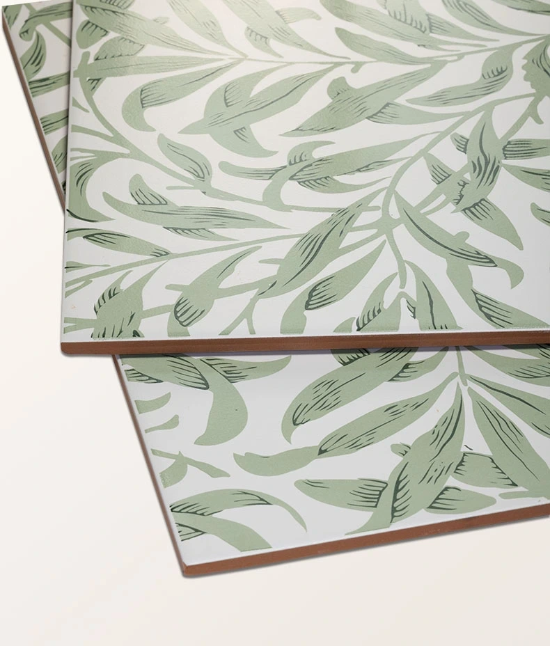 Silk Screen Ceramic Willow Cottage Spring Leaf