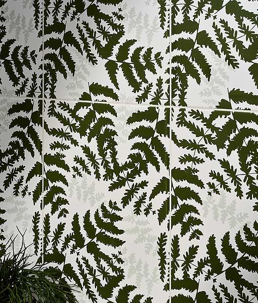 Silk Screen Ceramic Fernery