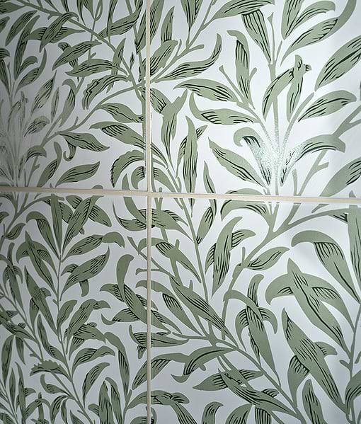 Silk Screen Ceramic Willow Cottage Spring Leaf