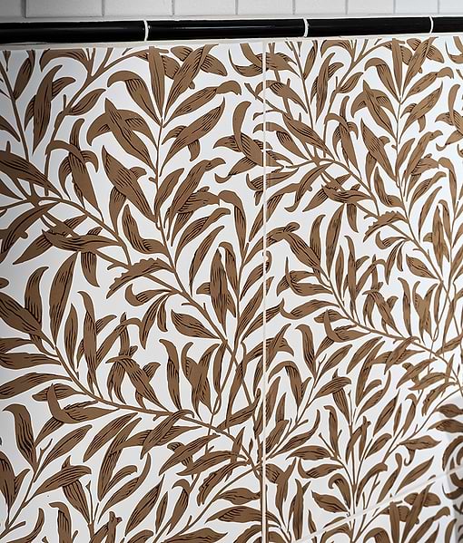 Silk Screen Ceramic Willow Cottage Tobacco