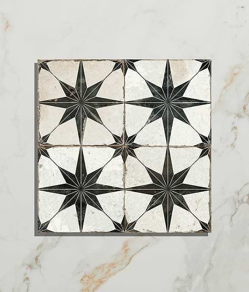 Spitalfields Ceramic Retro Star Black