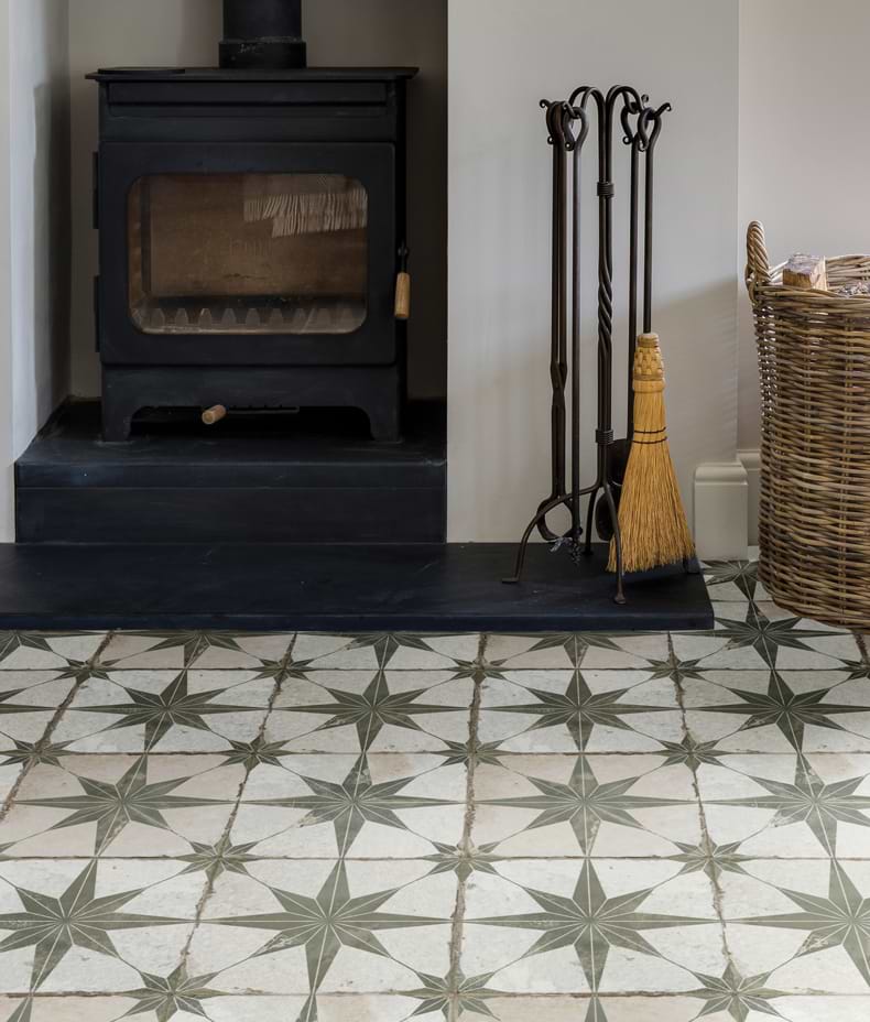 Spitalfields Ceramic Retro Star Sage