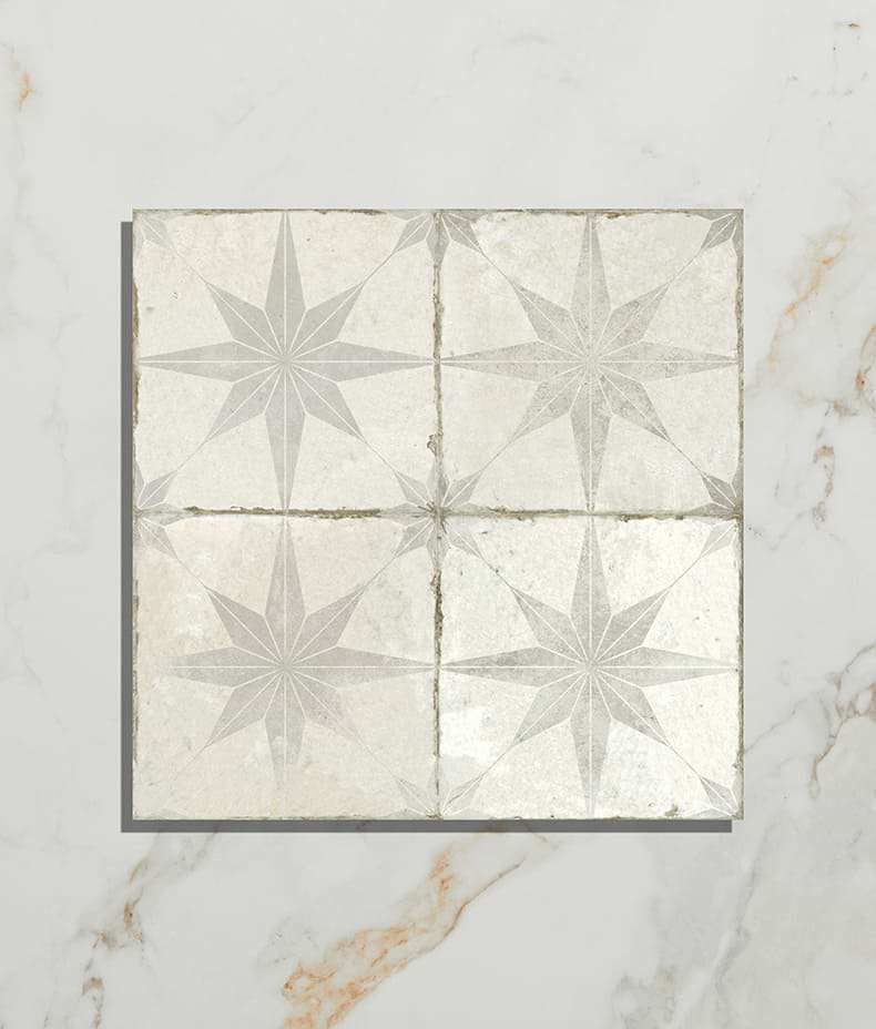 Spitalfields Ceramic Retro Star White