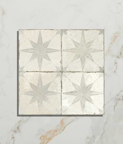 Spitalfields Ceramic Retro Star White