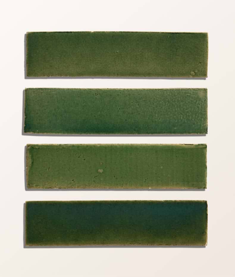Stone Glaze Ceramic British Green Gloss Brick