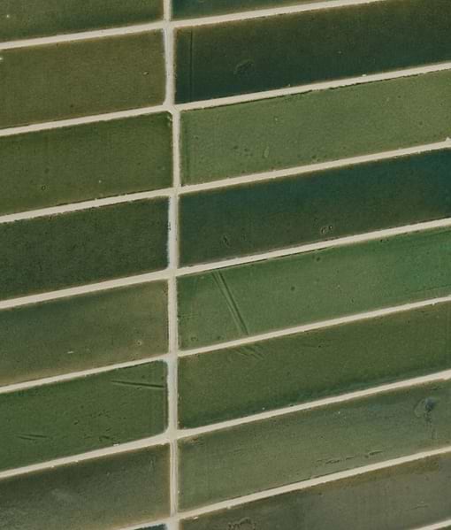 Stone Glaze Ceramic British Green Gloss Brick