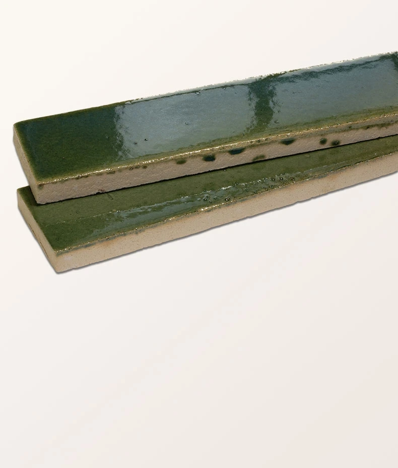 Stone Glaze Ceramic British Green Gloss Brick
