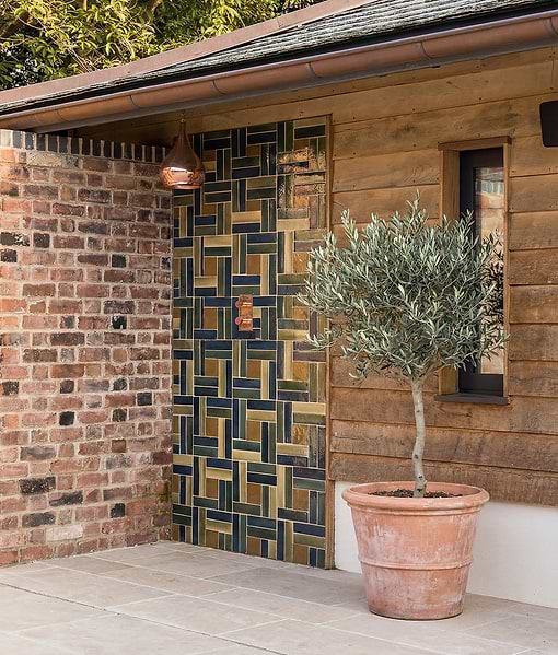 Stone Glaze Ceramic Petrol Green Gloss Brick