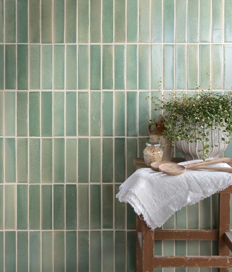 Stone Glaze Ceramic Menthol Gloss Brick