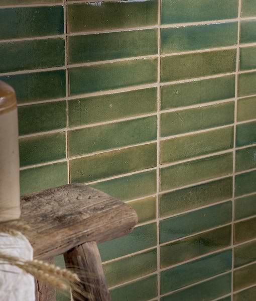 Stone Glaze Ceramic Olive Leaf Gloss Brick