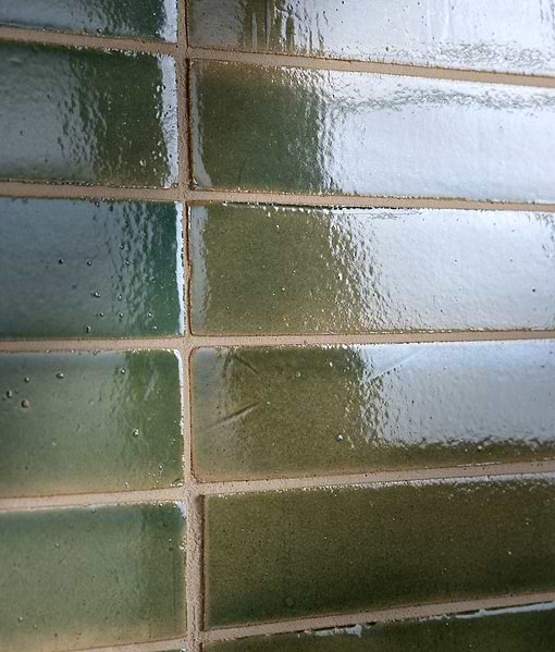 Stone Glaze Ceramic Olive Leaf Gloss Brick